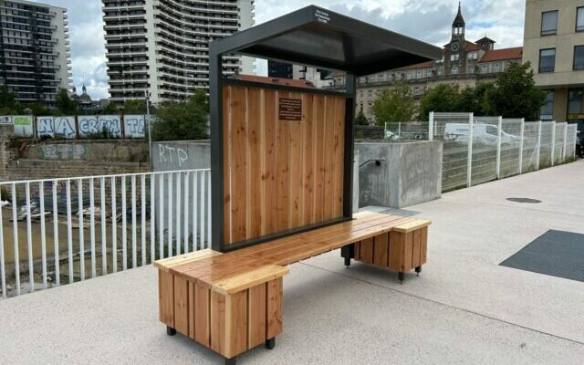 Nancy : des nouveaux « bancs-pergolas »